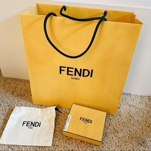 Fendi gift bag, gift box and dust bag
